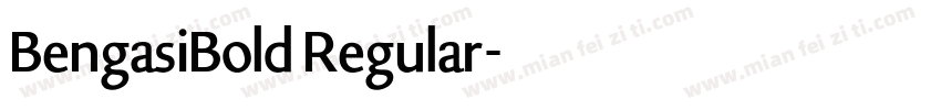 BengasiBold Regular字体转换